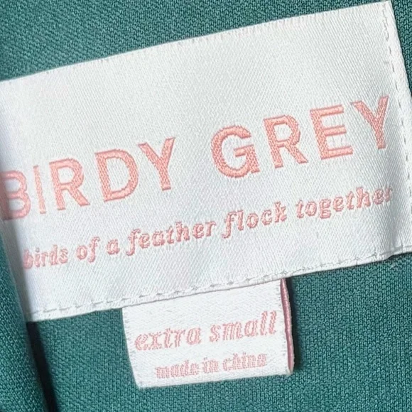 Birdy Grey Chiffon Emerald Jane Dress Size XS - Picture 6 of 6